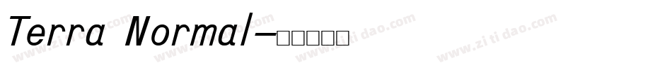 Terra Normal字体转换